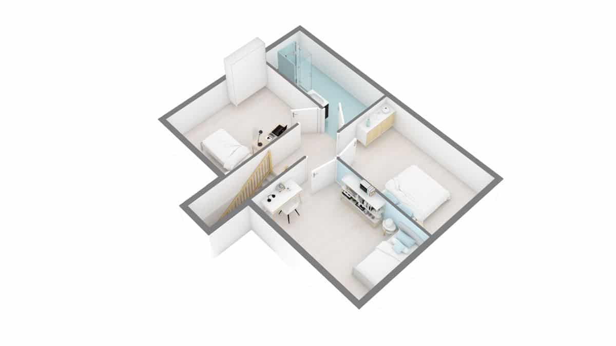maisons Concept - Primaciel low cost -01_Futura-g1-axo_etage
