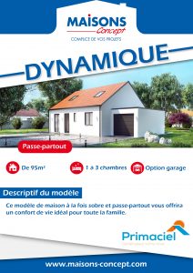 fiche technique de la maison dynamique de Maisons Concept