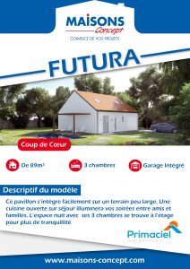 fiche descriptive de la maison futura de la gamme primaciel de maisons concept