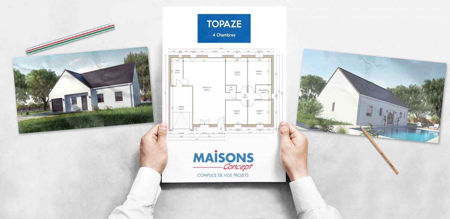 Topaze pour lotissement Veretz Maisons Concept