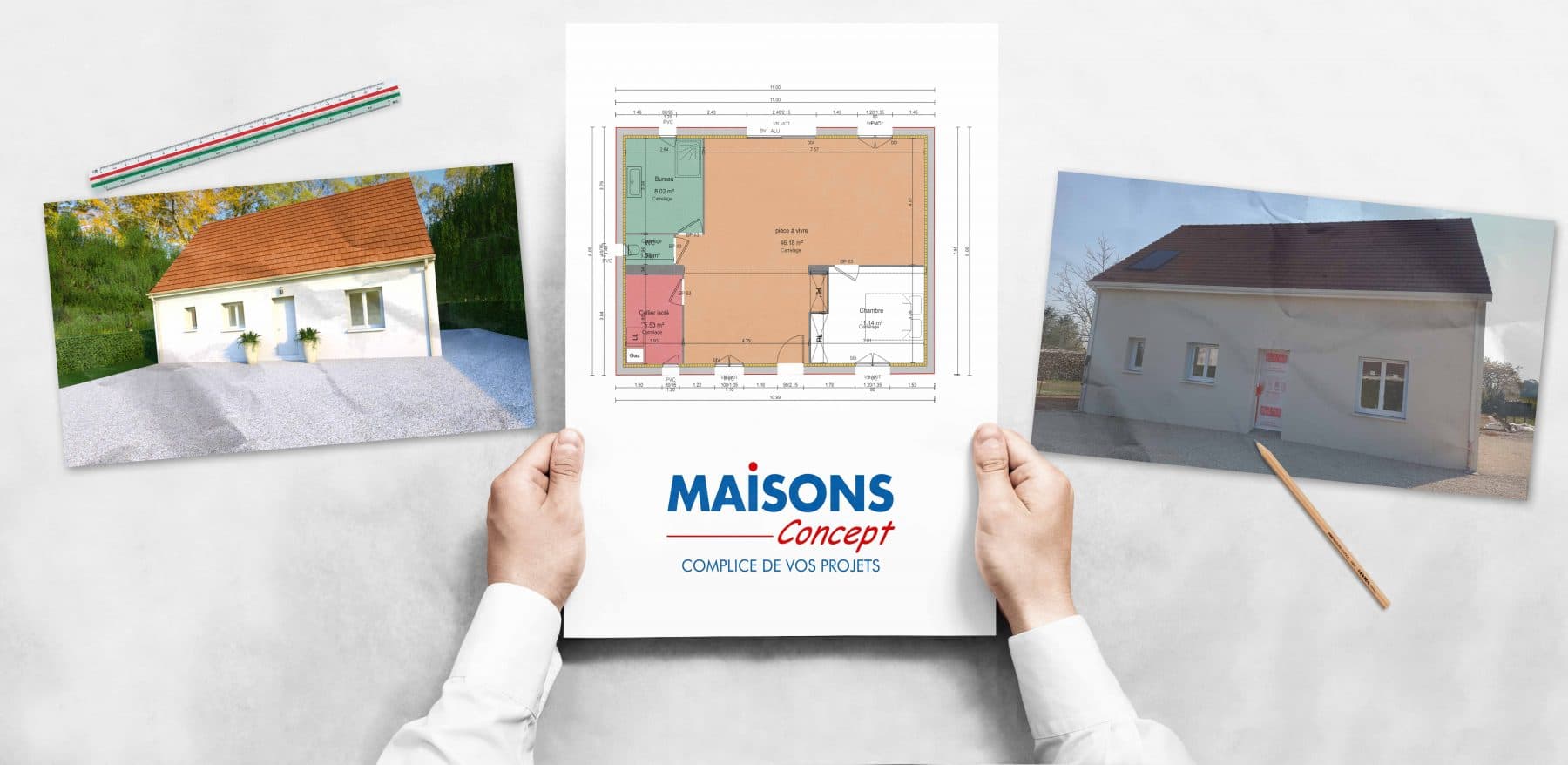 Chantier Maisons Concept à Selommes