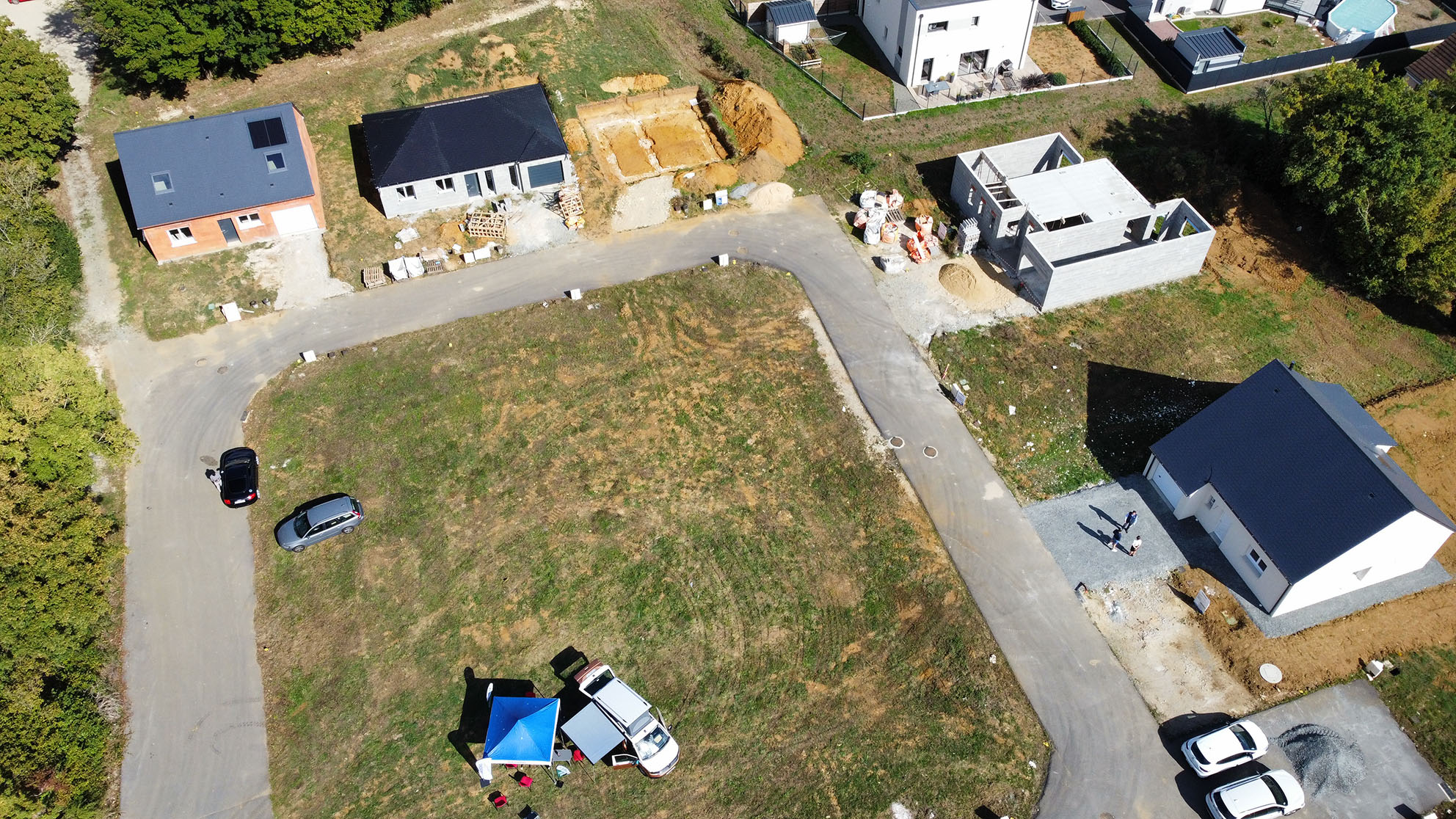 Lotissement les Tertres 2 - vue du ciel